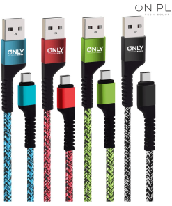 Alternative view of CABLE USB TEXTIL ONLY TIPO-C MOD 60