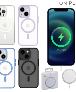 FUNDA SILICONA REFORZADA MagSafe Charger SOUL IPHONE 13 / IPHONE 14 –