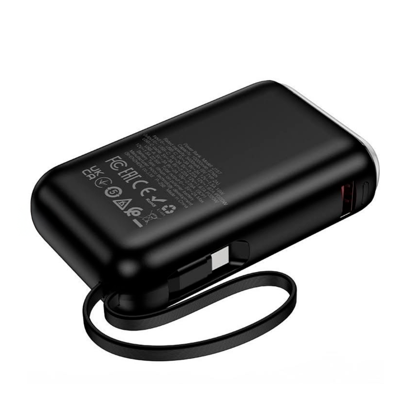 Powerbank Carga Rapida Hoco J157 Leader 10000 Mah Negro - Imagen 3