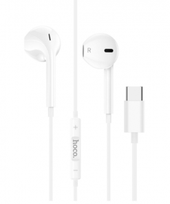 Audífonos In Ear Hoco M101 Crystal Joy Tipo C Blanco