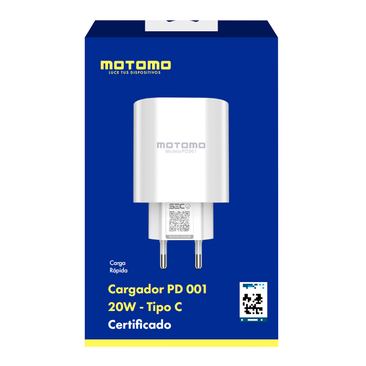Cargador Rápido Motomo Pd001 20w Tipo C Blanco - Imagen 3