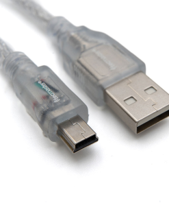 Alternative view of Cable Tecmaster USB-A 2.0 Macho A Mini B-Macho 1,8 Metros Gris