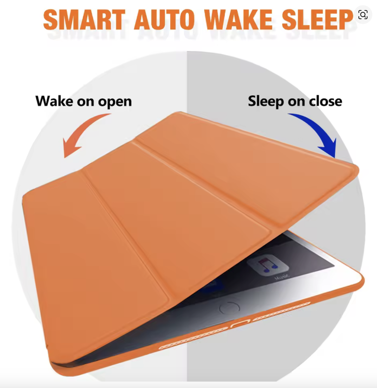 Carcasa Flip Cover Smart Para Ipad 10.9 10th Gen 2022 / 2025 Celeste - Imagen 4