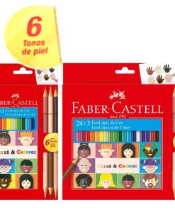 Alternative view of lapices colores piel, faber castell «Caras y colores»