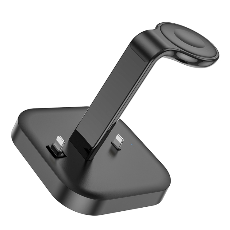 Base Cargador Inalámbrico 3 en 1 Hoco Cw43 Negro - Imagen 5