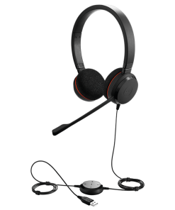 Alternative view of Audifono Jabra Evolve20 UC Duo Headset USB 4999-829-209 Negro