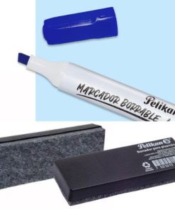 Alternative view of marcador borrable, unidad o surtido mas borrador tablero