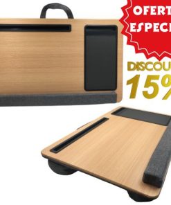 Alternative view of mesa para portatil de madera